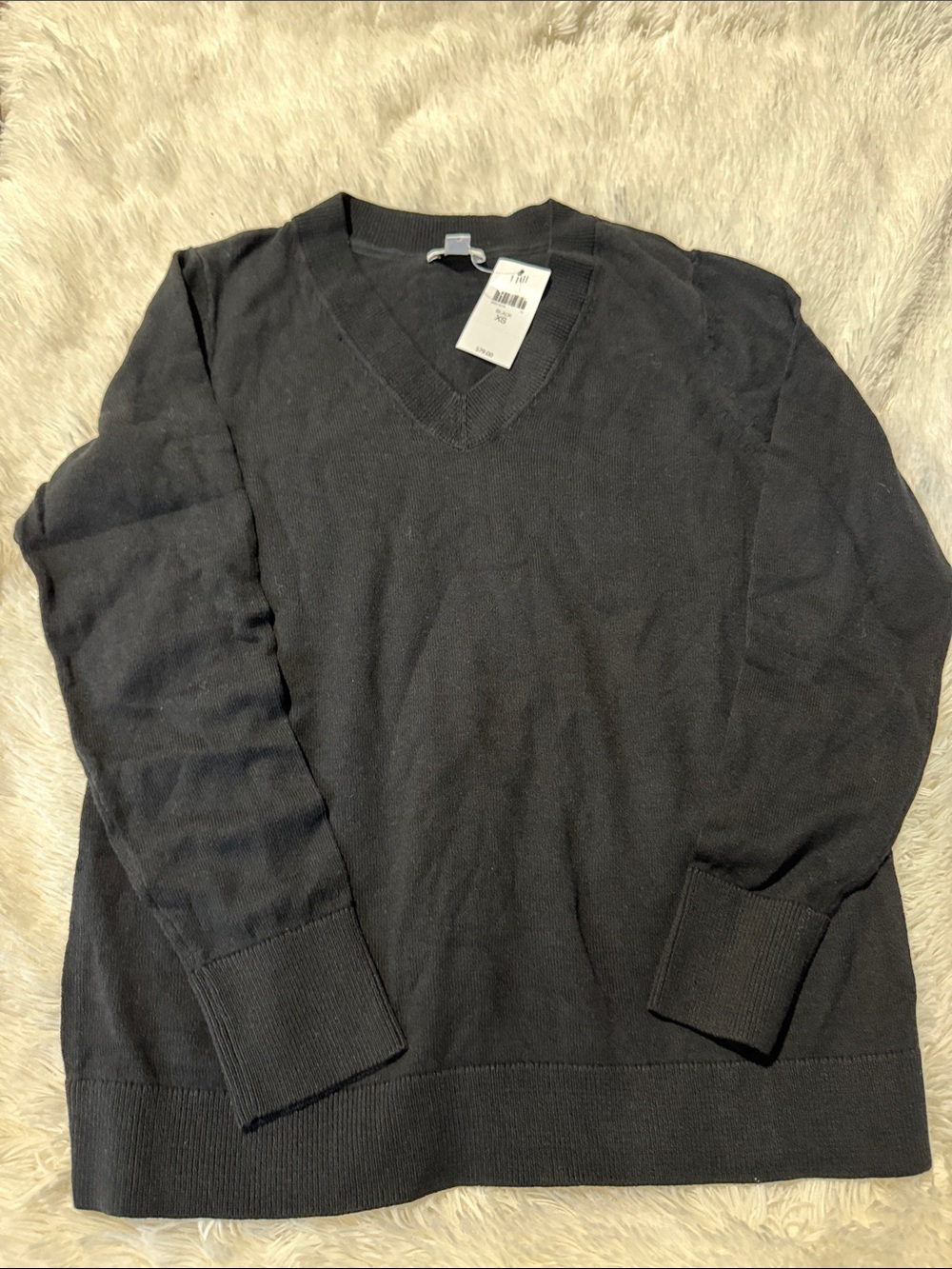 J. Jill Black V-Neck Sweater - Classic Women's Knit
